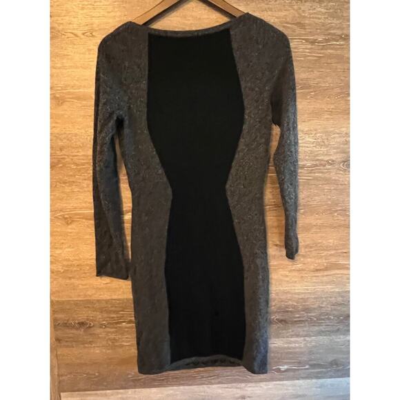 Quinn Dress Cashmere Black size small long sleeves short bodycon party elegant - Picture 6 of 6